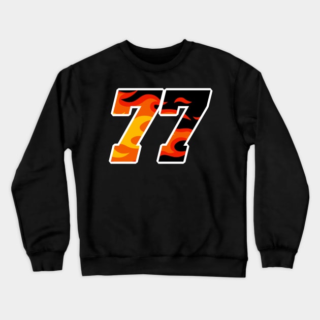 77 Crewneck Sweatshirt by Kev Brett Designs